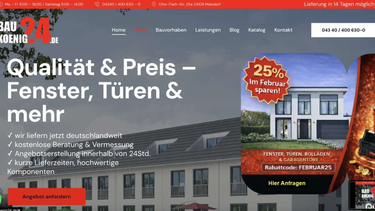 Yanduu Erfahrungen von Baukönig24 mit SEO und professioneller Webentwicklung