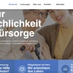 Webentwicklung von Yanduu für Ademi Pflege Website